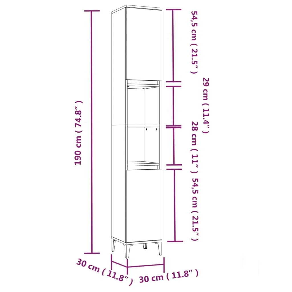 3 Piece Bathroom Cabinet Set Engineered Wood Price