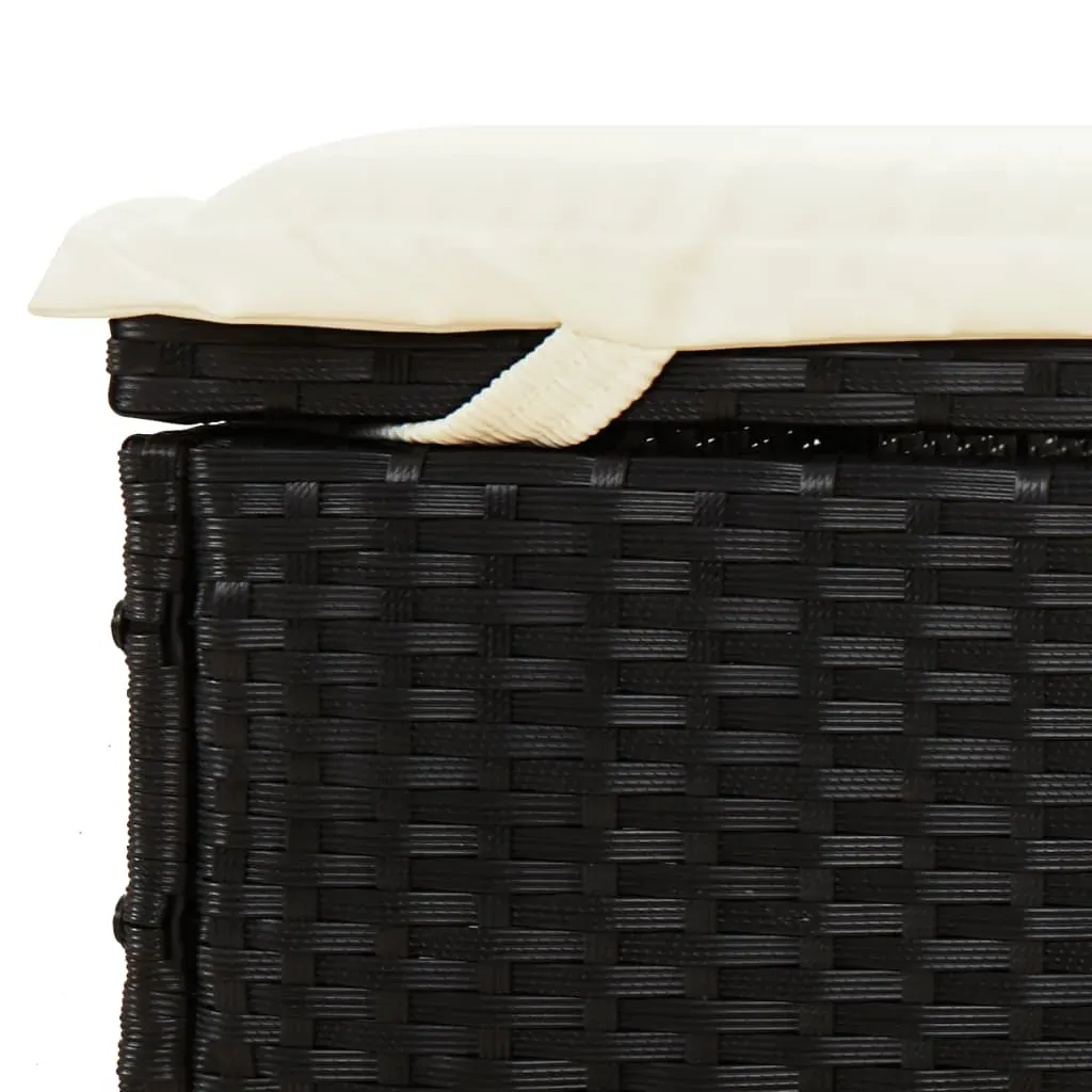 2-Person Sunbed with Cushions Poly Rattan Price