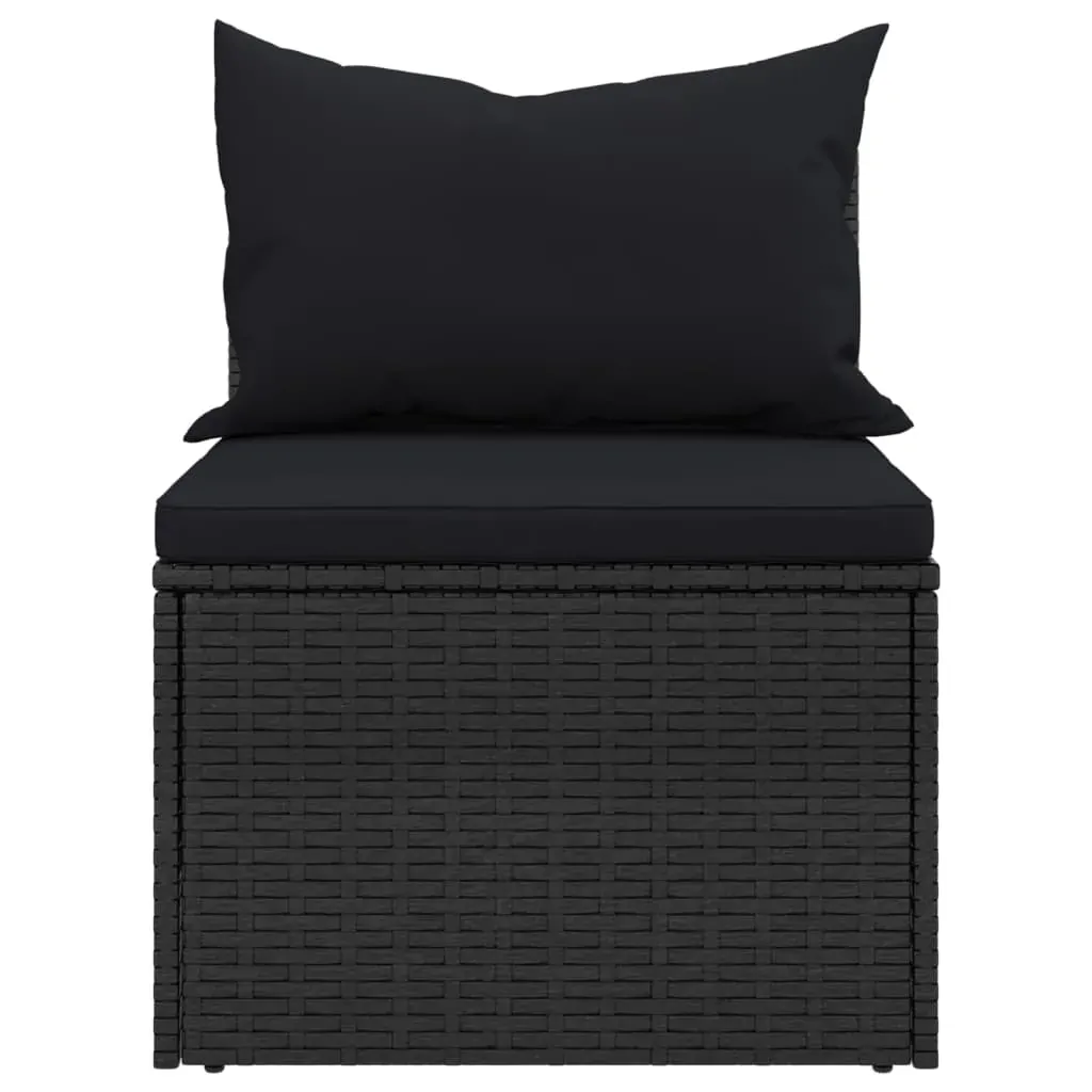 4 Piece Garden Sofa Set with Cushions Poly Rattan Price