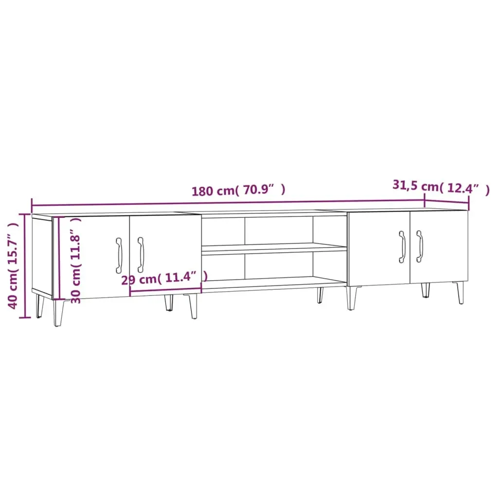 TV Cabinet 180x31.5x40 cm Engineered Wood Price