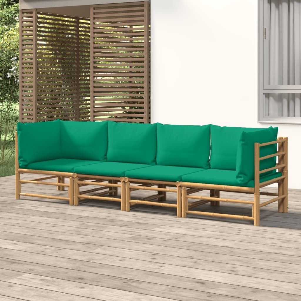 Garden Lounge Set with Cushions Bamboo Price