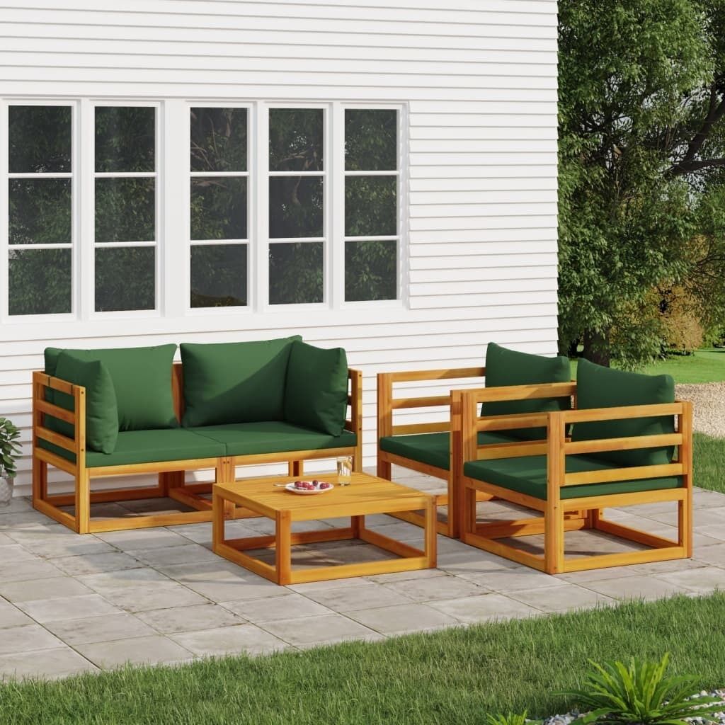 Garden Lounge Set with Cushions Solid Wood Price