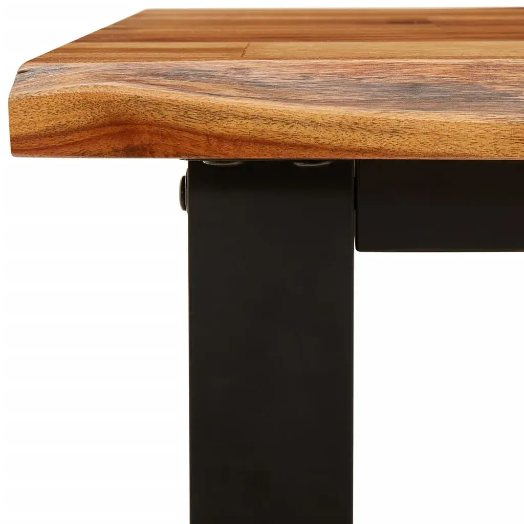 3 Piece Dining Set with Live Edge Solid Acacia Wood Price