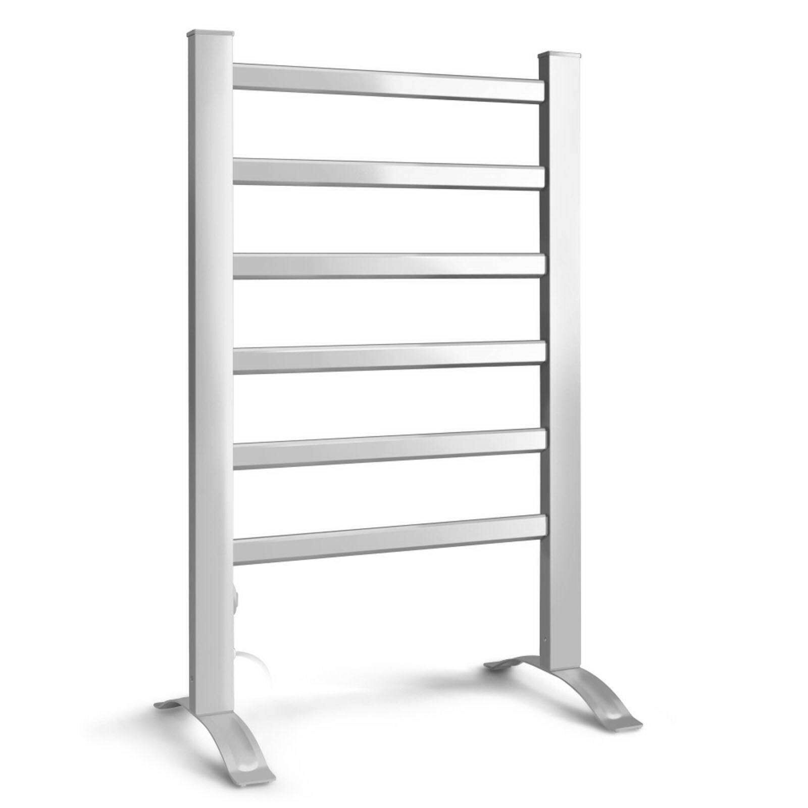 Devanti Electric Heated Towel Rail Rack 6 Bars Freestanding Clothes Dry Warmer Price