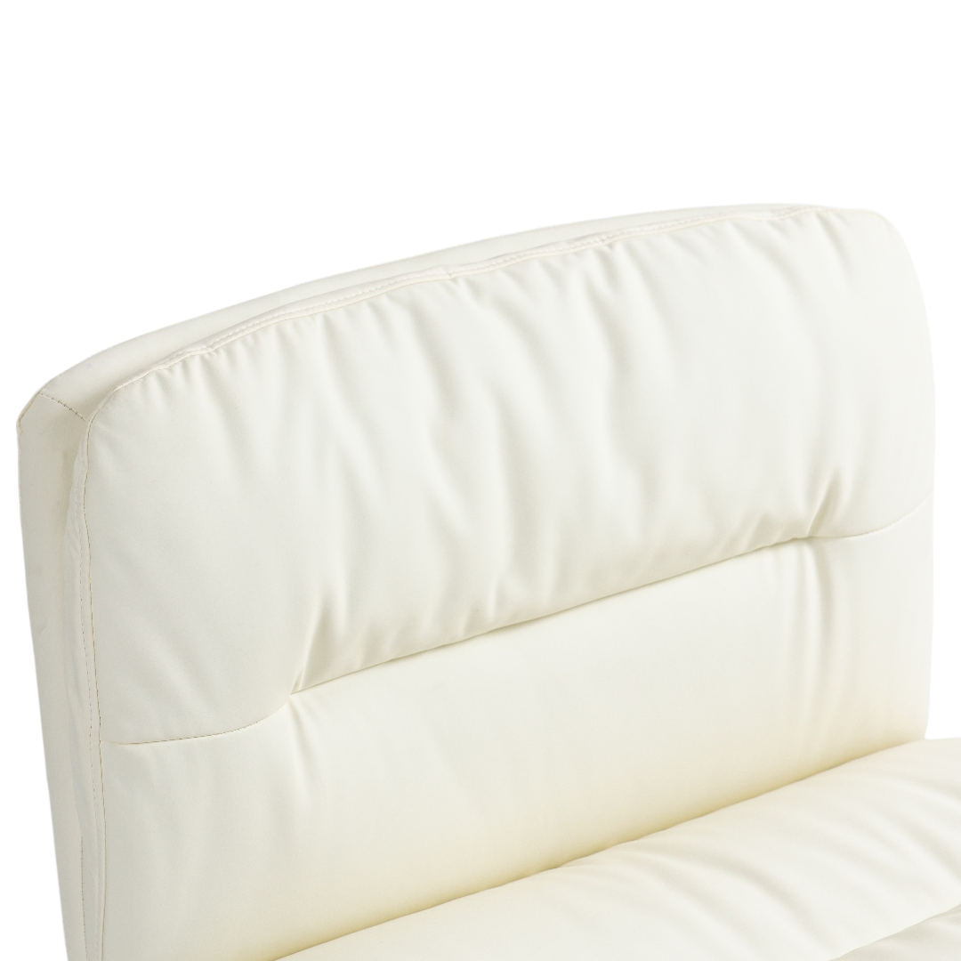 Faux Leather Home Office Chair -Beige Price