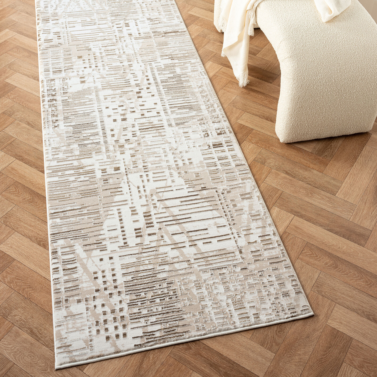 Grande Jacquard Rug - Taupe - 80x300 Price