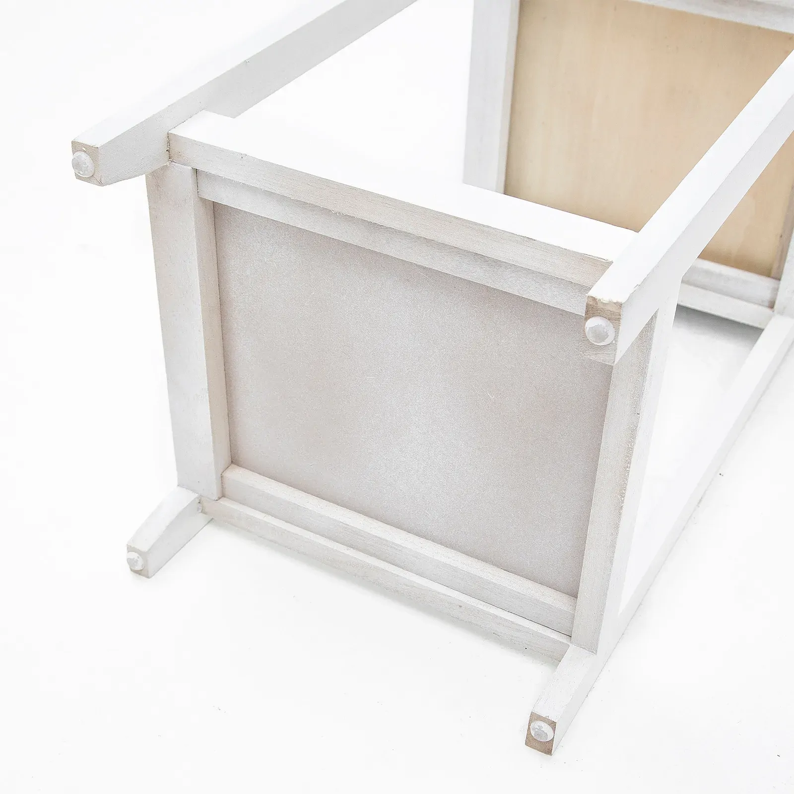 2X Bedside Table Drawer Vintage Side Table Storage Cabinet Bedroom VALERIE WHITE Price
