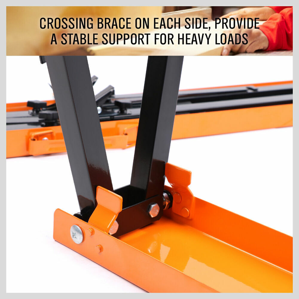 2Pc Mastercraft Sawhorse Metal Folding Non-slip Surface Saw Horse 120KG Capacity Price