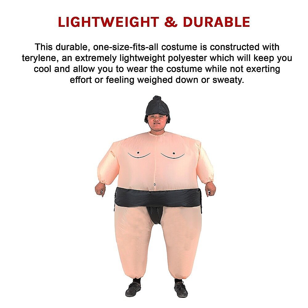 SUMO Fancy Dress Inflatable Suit -Fan Operated Costume Price