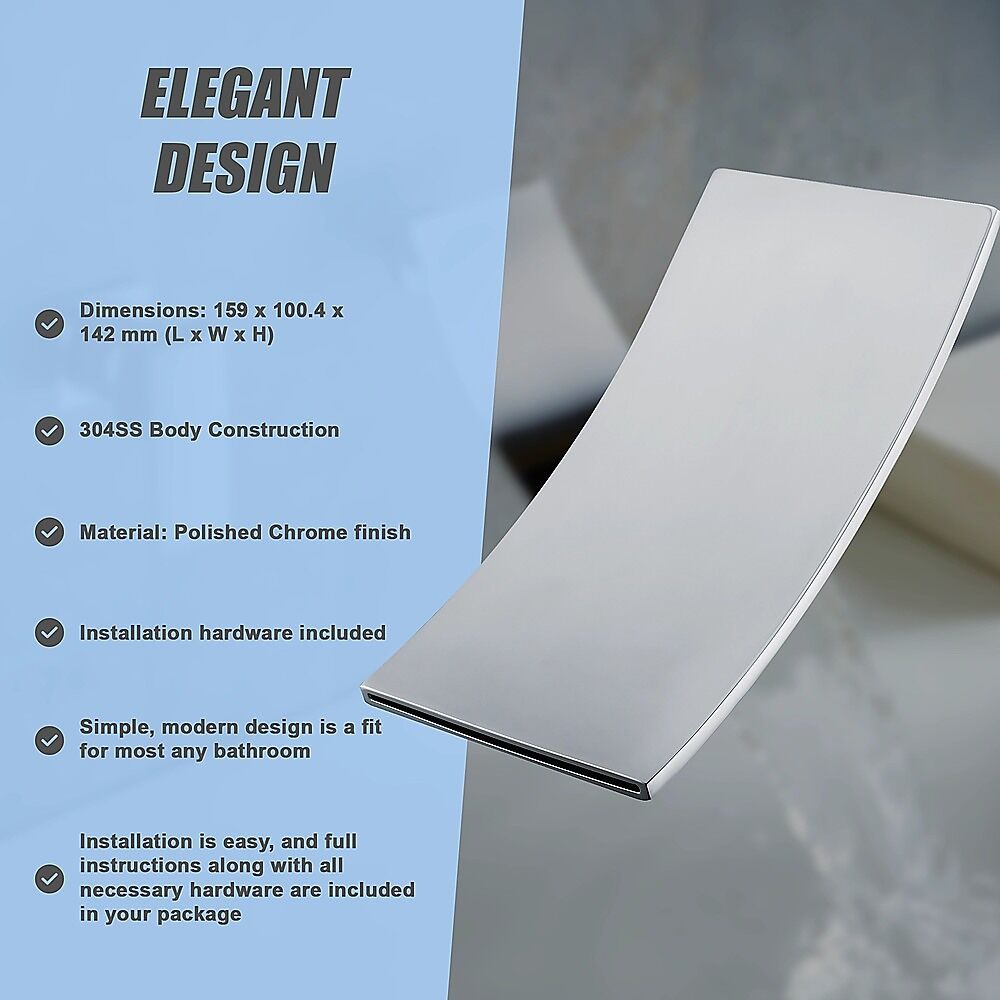 304SS Waterfall Bath Spout Price