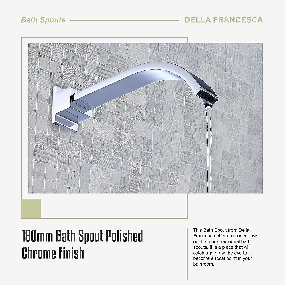 180mm Bath Spout Polished Chrome Finish Price