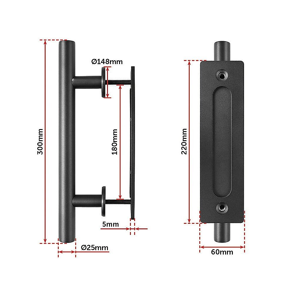 Carbon Steel Door Handle & Flush Pull Wood Door Gate Hardware 12" Price