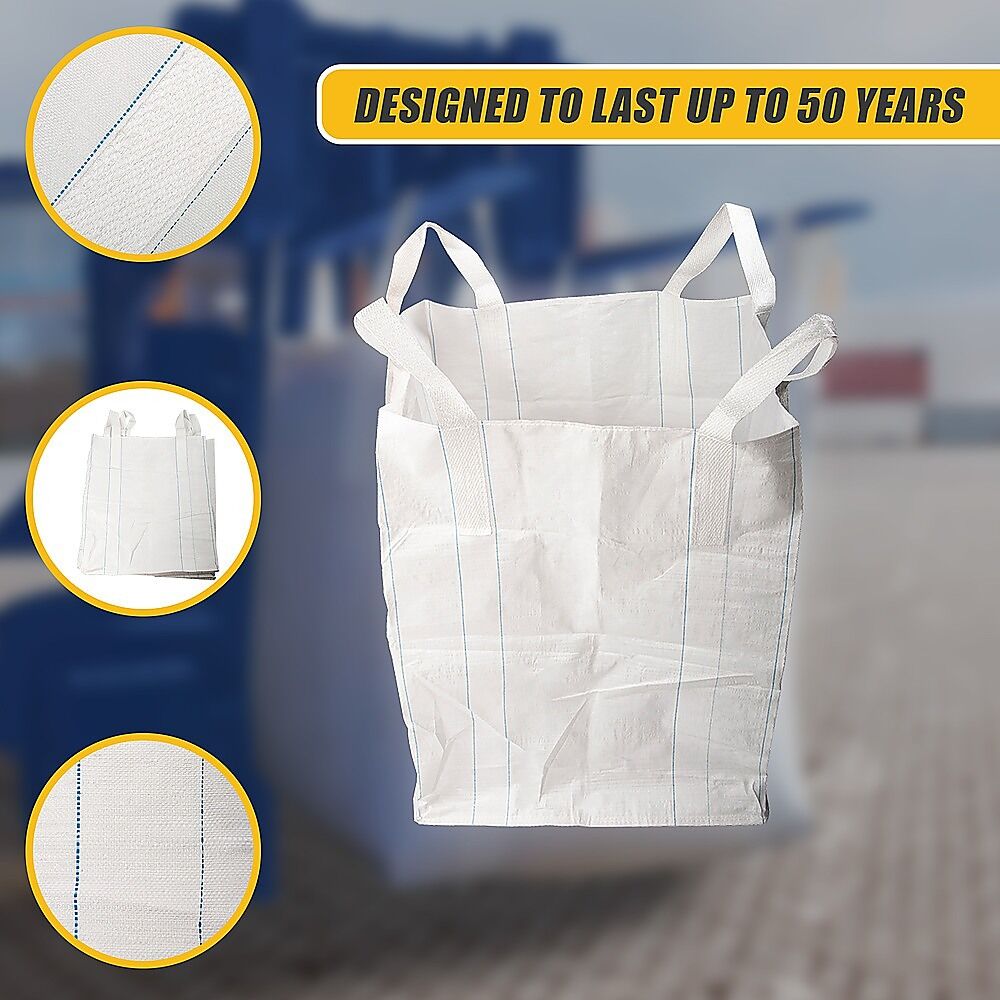 4 x 1 tonne FIBC Polypropylene UV Rated Builder / Bulk / Landscape Bags Price