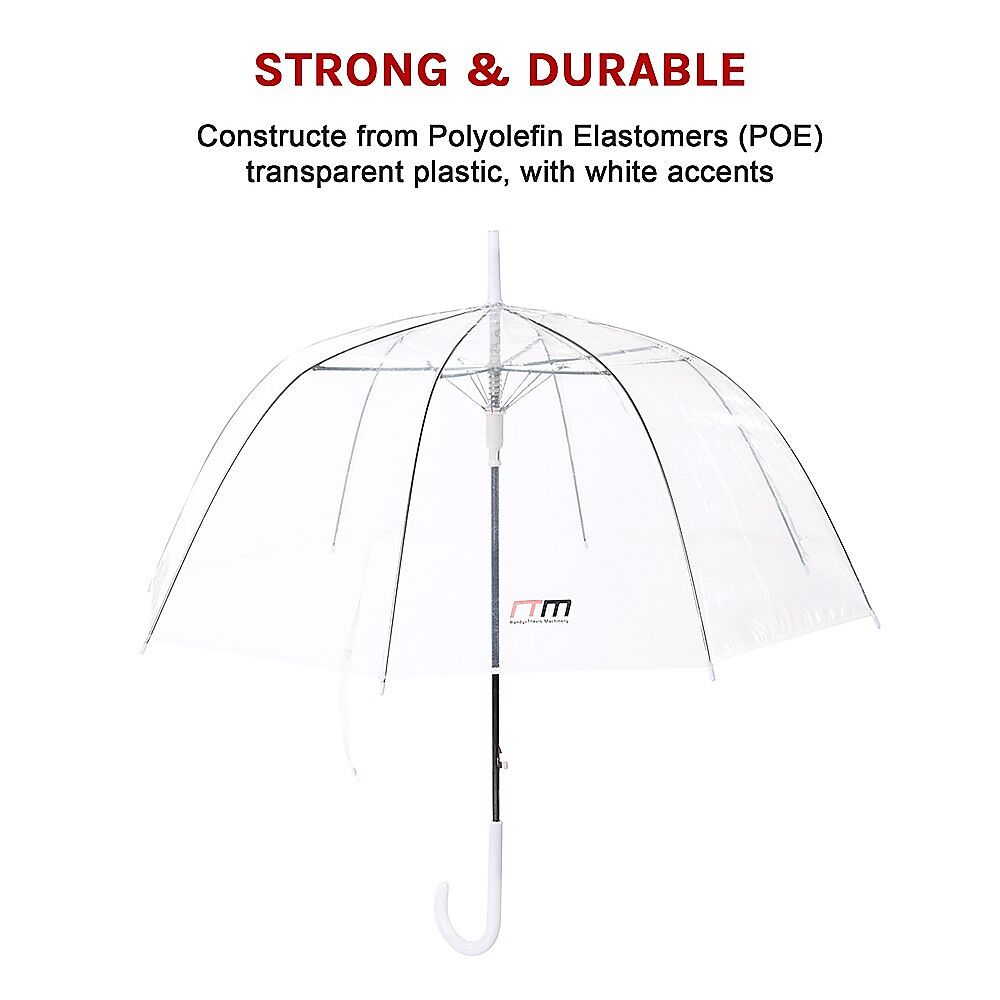 5x Clear Transparent Rain Walking Umbrella Parasol PVC Dome Wedding Party Favour Price