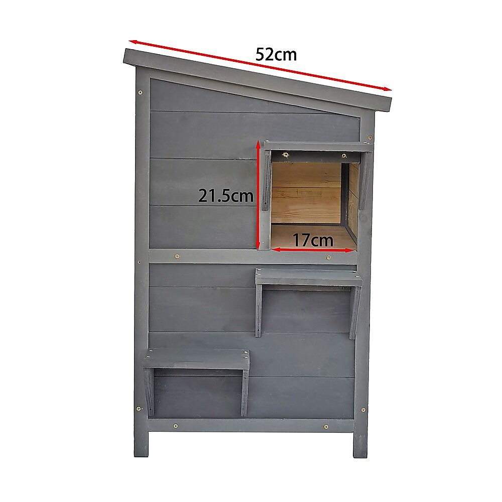 Cat House Weatherproof 2-Story Indoor Outdoor Wooden Shelter Bitumen Roof Price