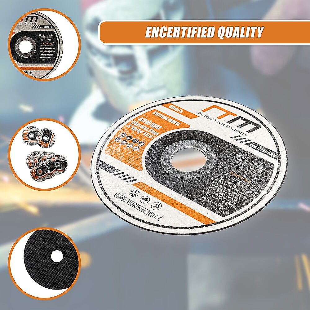 100 x Cutting Discs 125mm 5" Angle Grinder Disc Metal Cut Off Wheel Thin Price