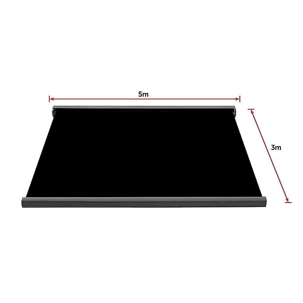 5.0m x 3.0m Retractable Folding Arm Awning Heavy Duty Full Cassette Motorised Price