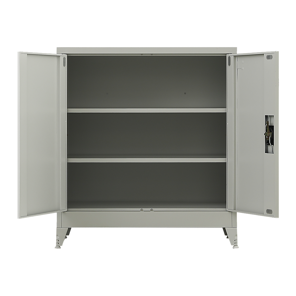 Two-Door Metal Short Cabinet Shelf Storage for Home Office Gym Price