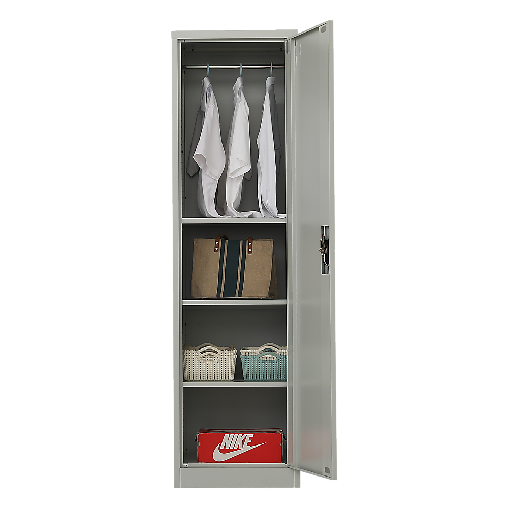 Single-Door Metal Tall Cabinet Shelf Storage for Home Office Gym Price