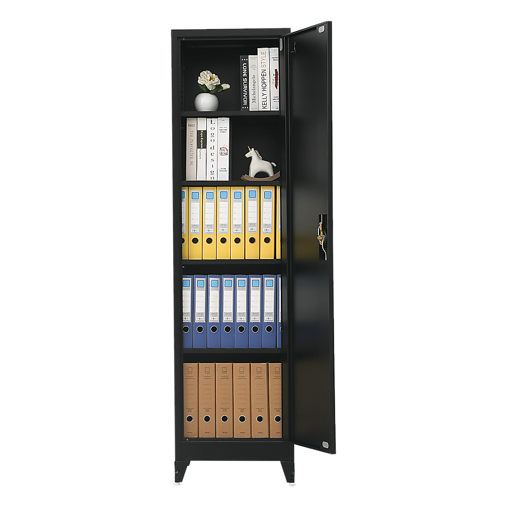 Single-Door Metal Tall Cabinet Shelf Storage for Home Office Gym Price