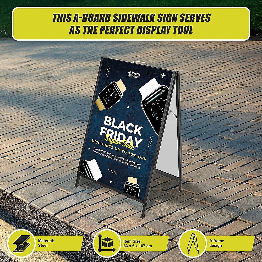 A Frame Sign 60x90cm Sidewalk Plastic Poster Board Outdoor Display Price