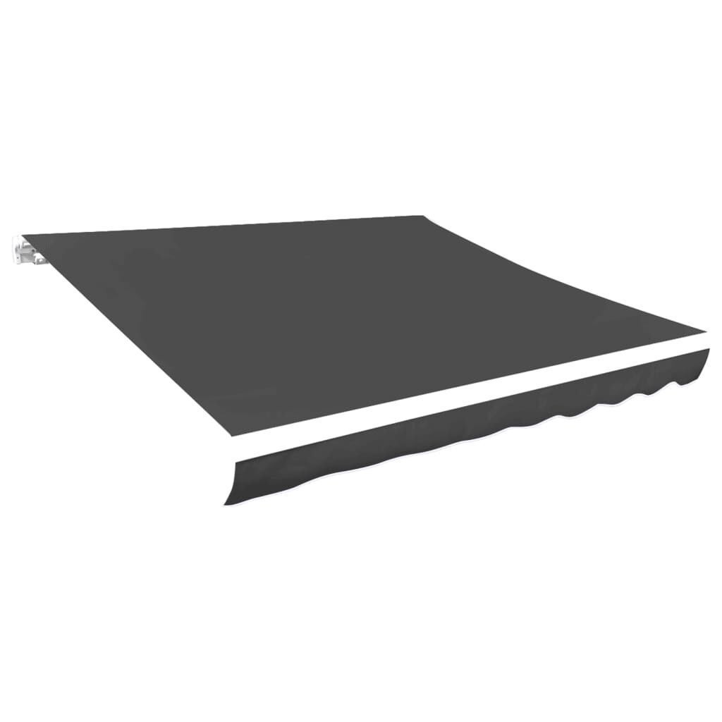 Awning Top Sunshade Canvas Anthracite 300x250 cm Awning Top Sunshade Canvas Anthracite 300x250 cm