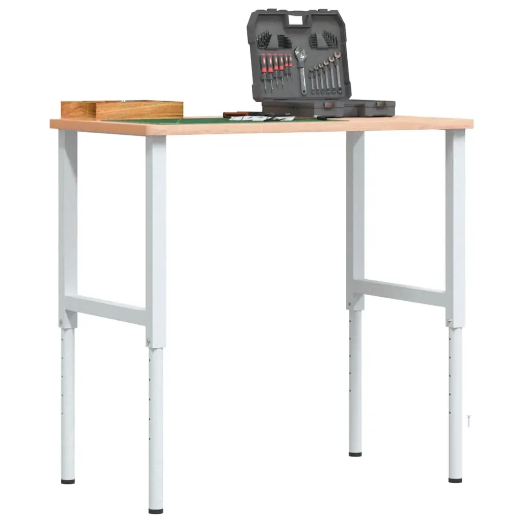 Adjustable Work Bench Frames 2 pcs Metal 55x(69-95.5) cm Grey Adjustable Work Bench Frames 2 pcs Metal 55x(69-95.5) cm Grey