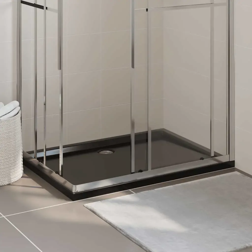 Rectangular ABS Shower Base Tray Black 80x120 cm Rectangular ABS Shower Base Tray Black 80x120 cm