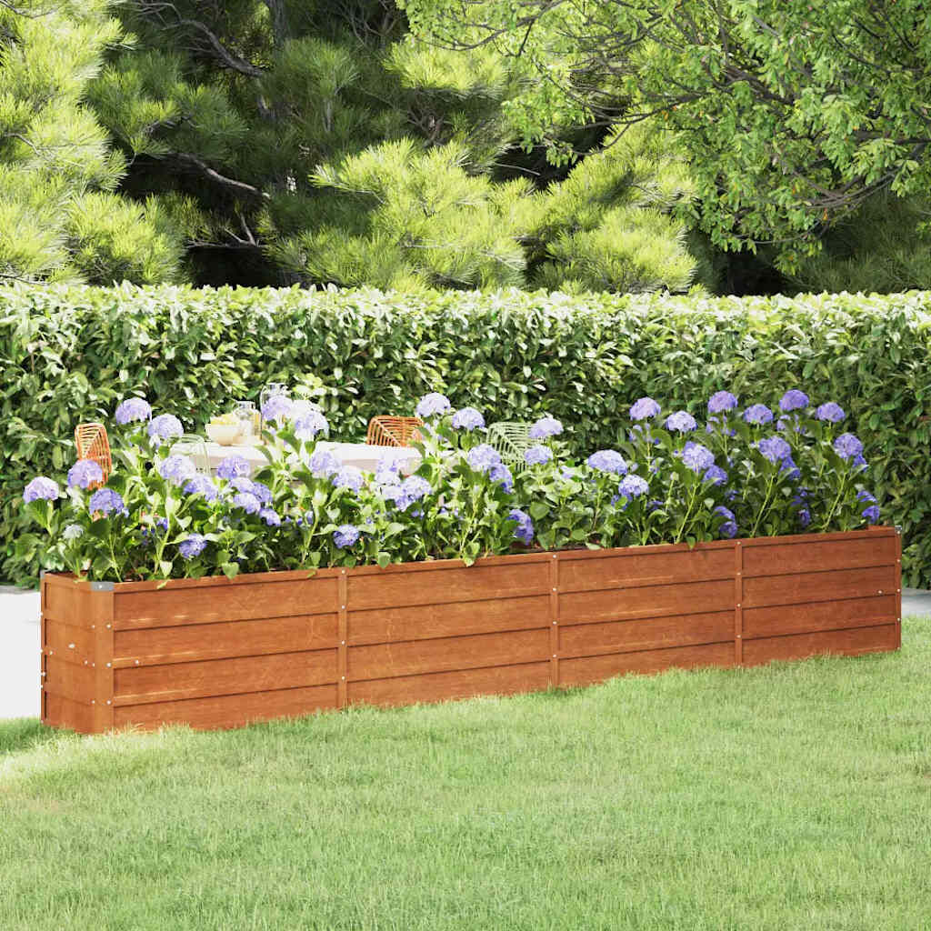Garden Raised Bed Rusty 320x40x45 cm Corten Steel Garden Raised Bed Rusty 320x40x45 cm Corten Steel