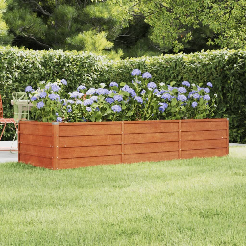 Garden Raised Bed Rusty 240x80x45 cm Corten Steel Garden Raised Bed Rusty 240x80x45 cm Corten Steel