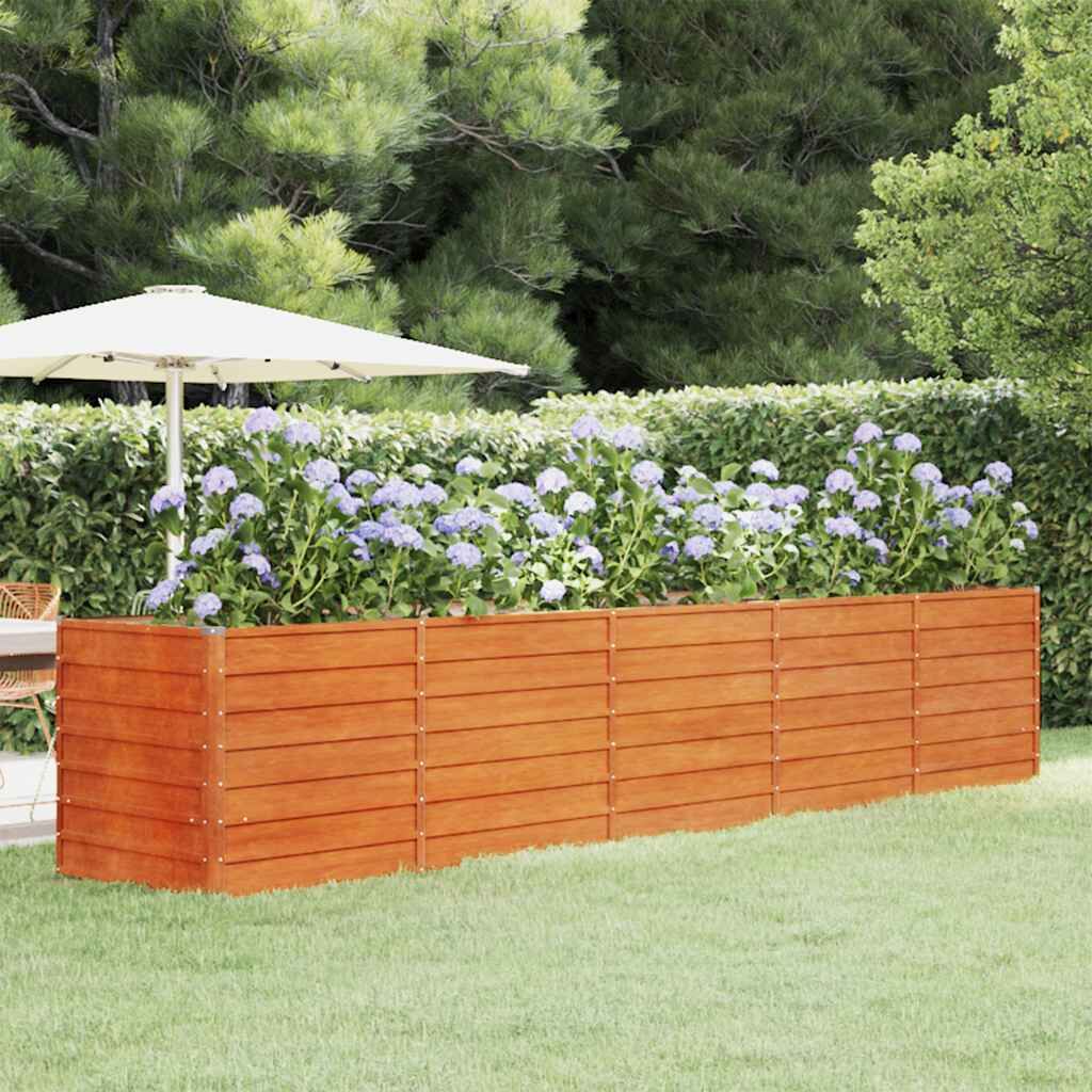Garden Raised Bed Rusty 400x80x77 cm Corten Steel Garden Raised Bed Rusty 400x80x77 cm Corten Steel