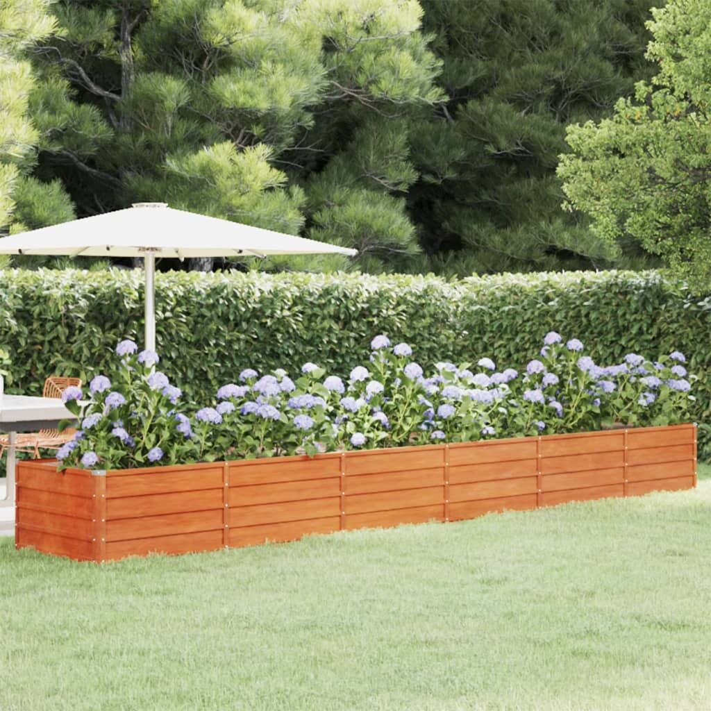 Garden Raised Bed Rusty 480x80x45 cm Corten Steel Garden Raised Bed Rusty 480x80x45 cm Corten Steel