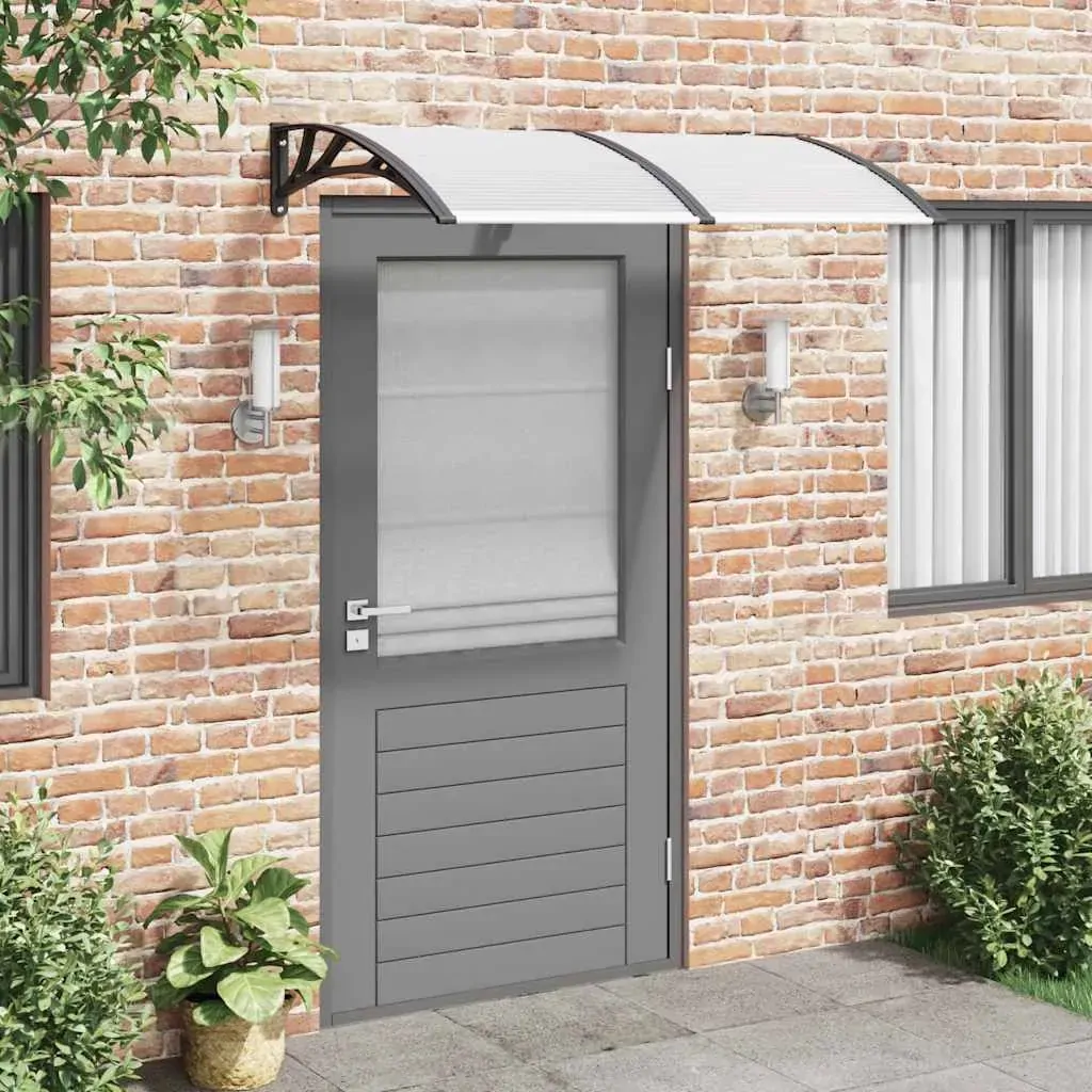 Door Canopy Black 150x100 cm Polycarbonate Door Canopy Black 150x100 cm Polycarbonate
