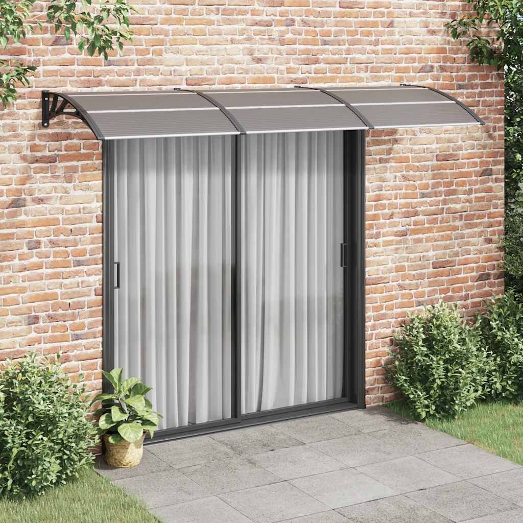 Door Canopy Black 300x100 cm Polycarbonate Door Canopy Black 300x100 cm Polycarbonate