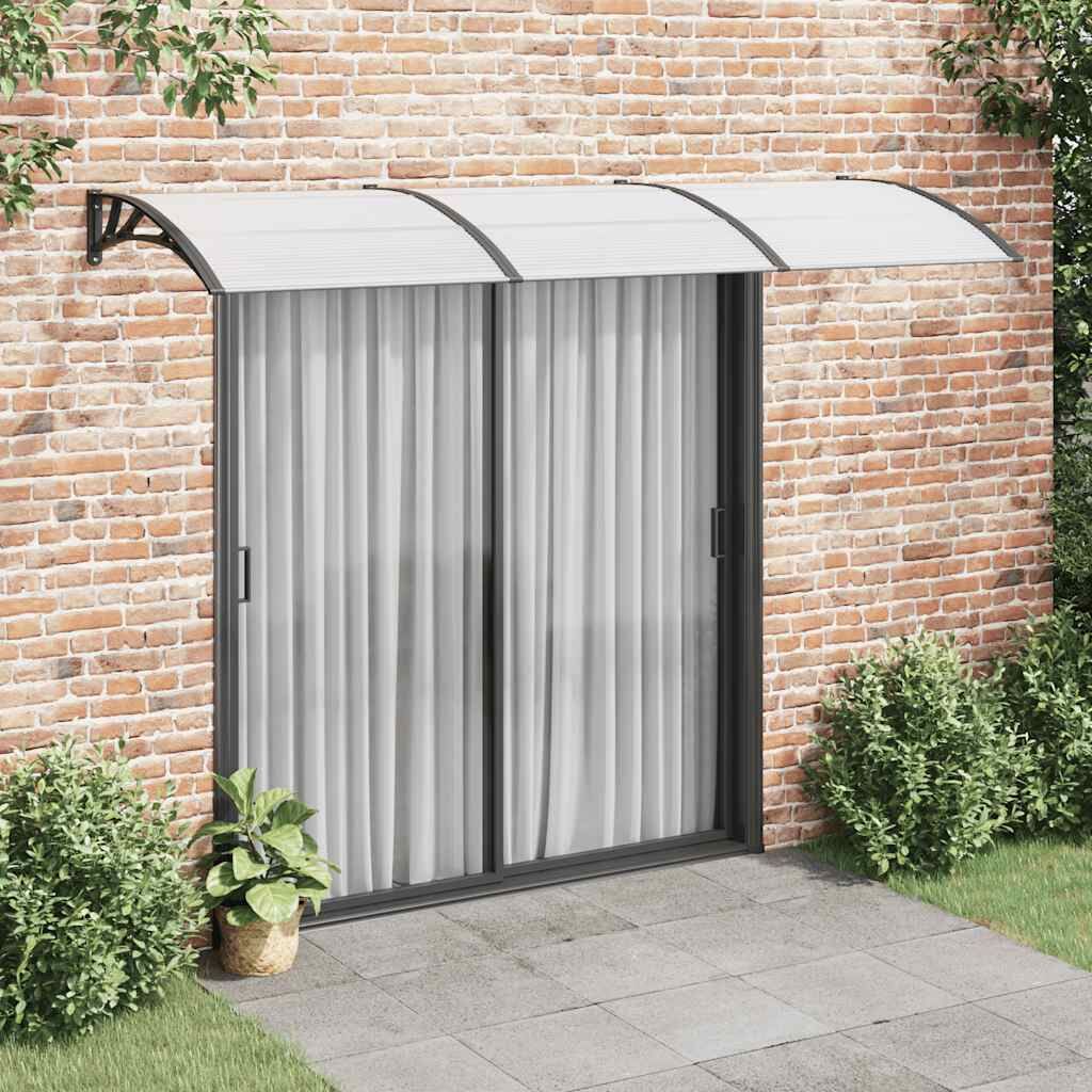 Door Canopy Black and Transparent 300x75 cm Polycarbonate Door Canopy Black and Transparent 300x75 cm Polycarbonate