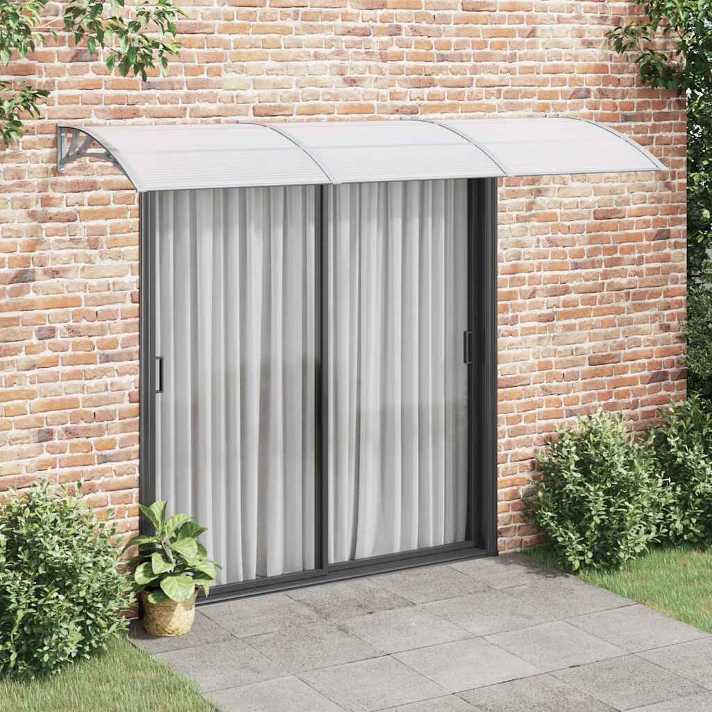 Door Canopy Grey 300x80 cm Polycarbonate Door Canopy Grey 300x80 cm Polycarbonate