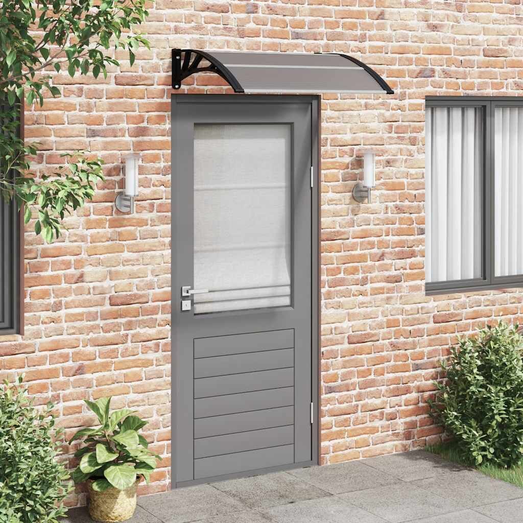 Door Canopy Black 100x80 cm Polycarbonate Door Canopy Black 100x80 cm Polycarbonate