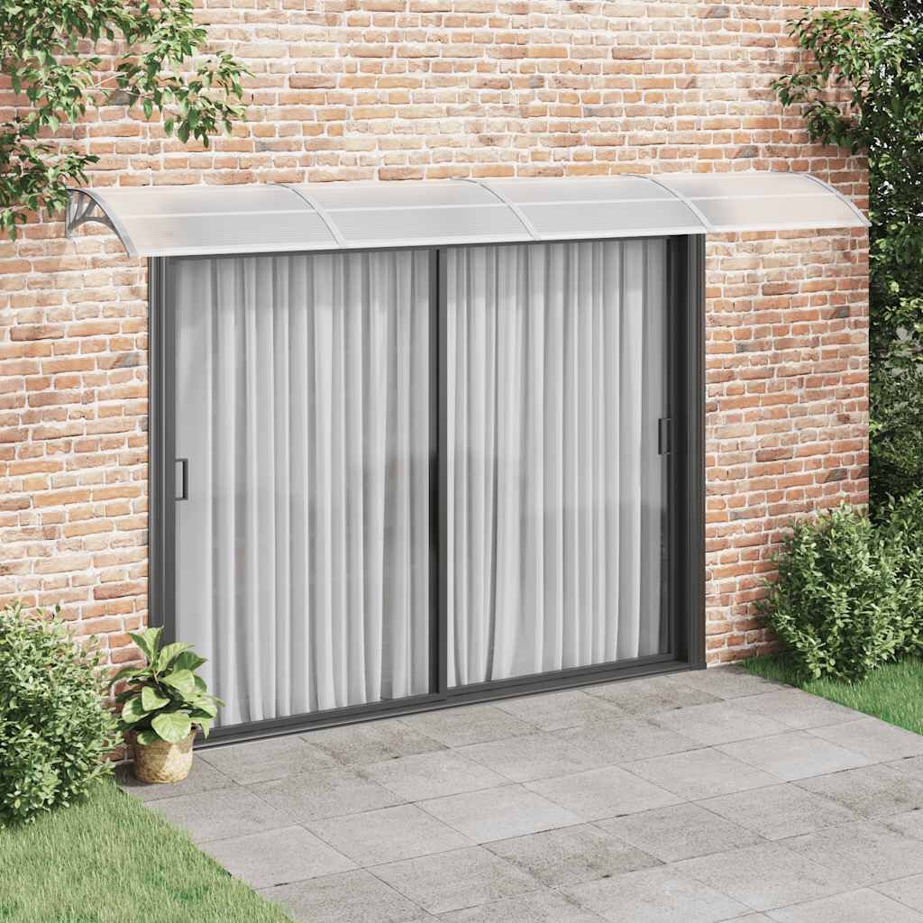 Door Canopy Grey 400x100 cm Polycarbonate Door Canopy Grey 400x100 cm Polycarbonate