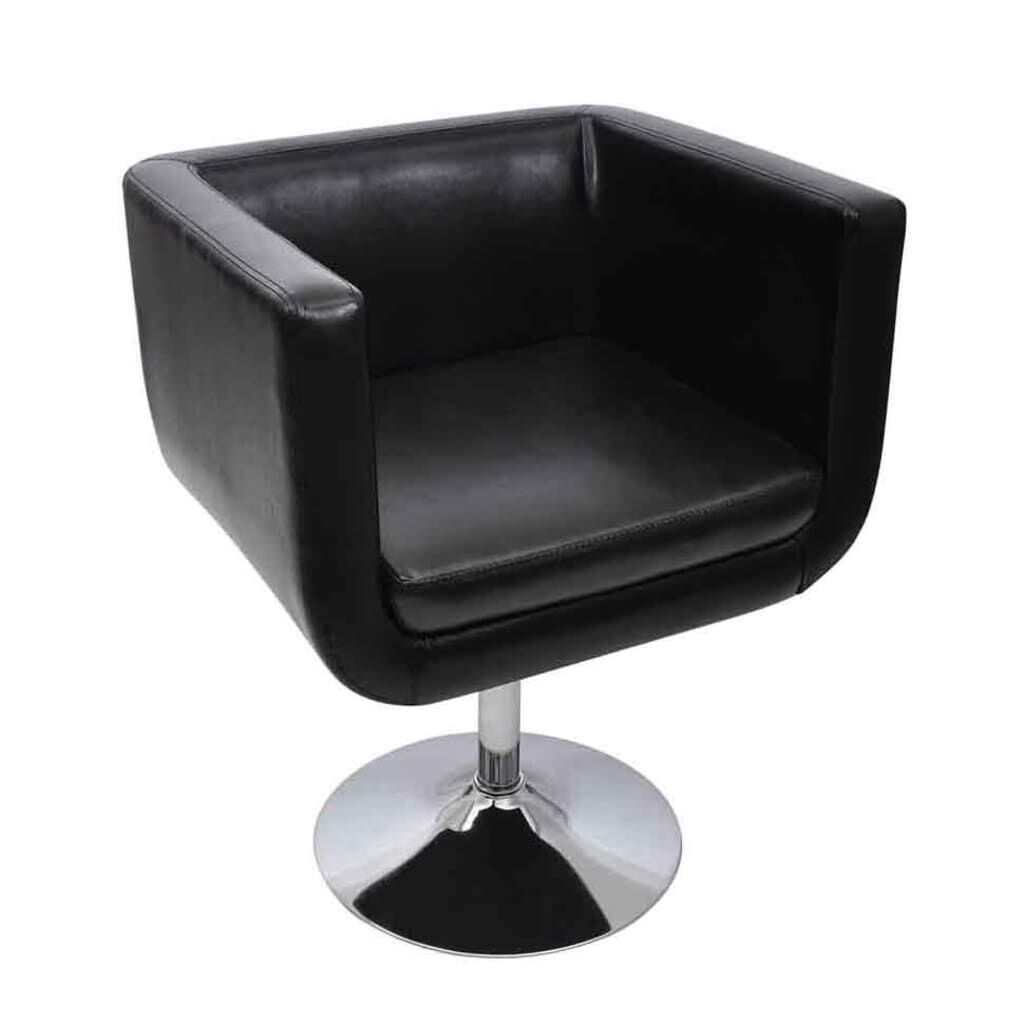 Bar Chair Black Faux Leather Bar Chair Black Faux Leather