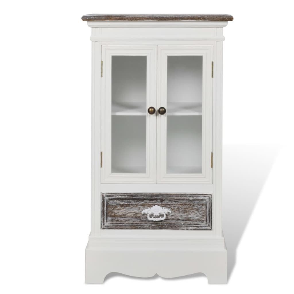 Cabinet 2 Doors 1 Drawer White Wood Cabinet 2 Doors 1 Drawer White Wood
