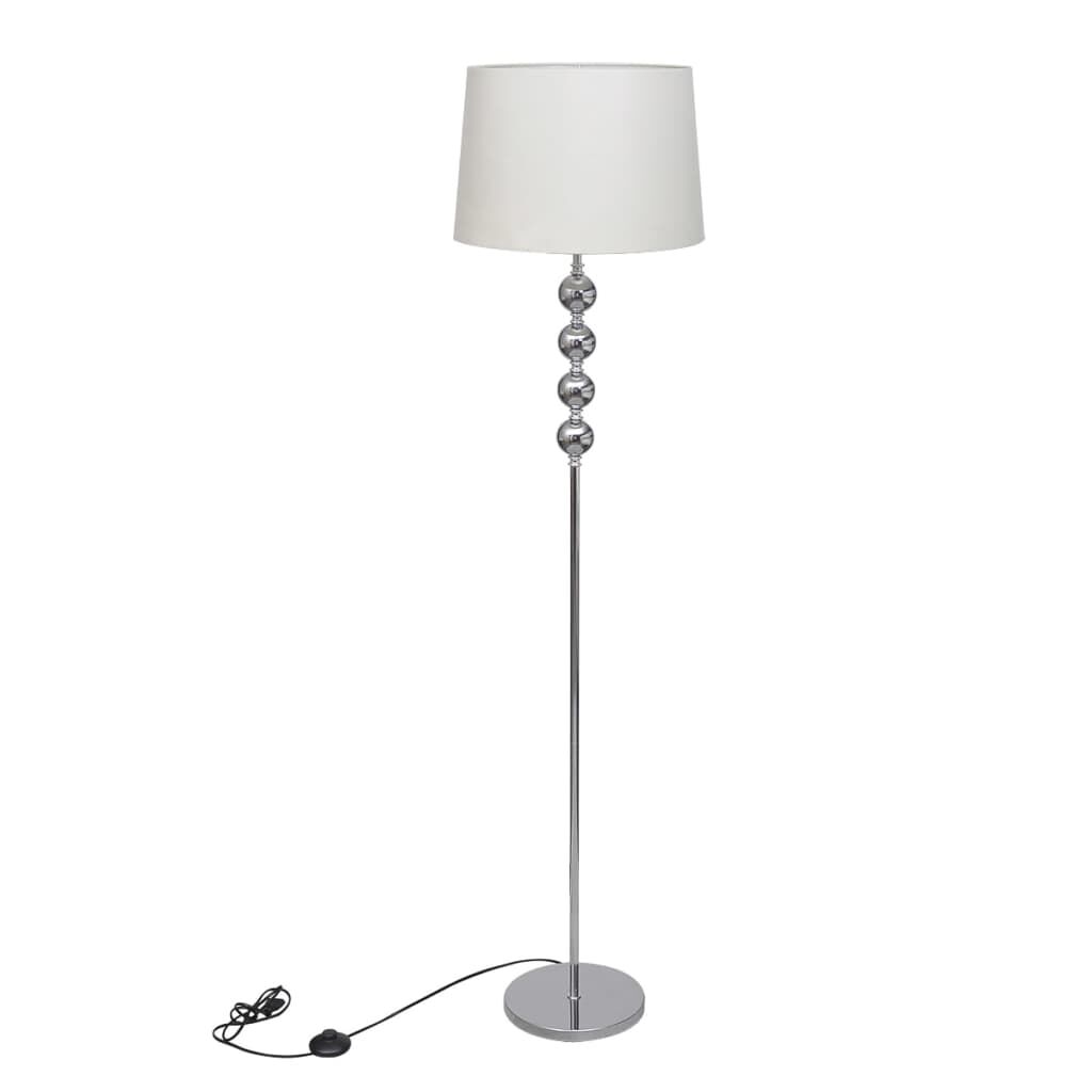 Floor Lamp Shade with High Stand 4 Ball Stack Decoration White Floor Lamp Shade with High Stand 4 Ball Stack Decoration White