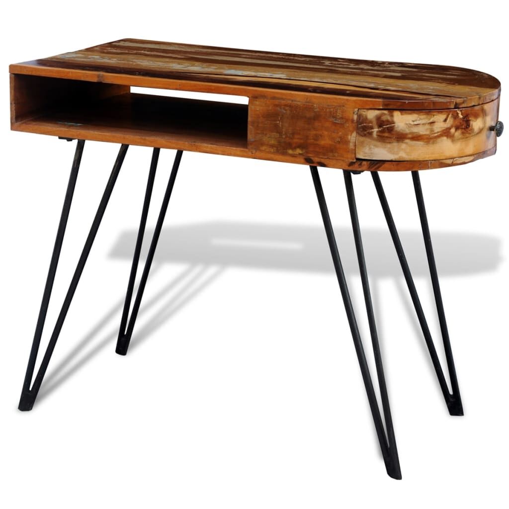 Desk Reclaimed Solid Wood with Iron Legs Desk Reclaimed Solid Wood with Iron Legs