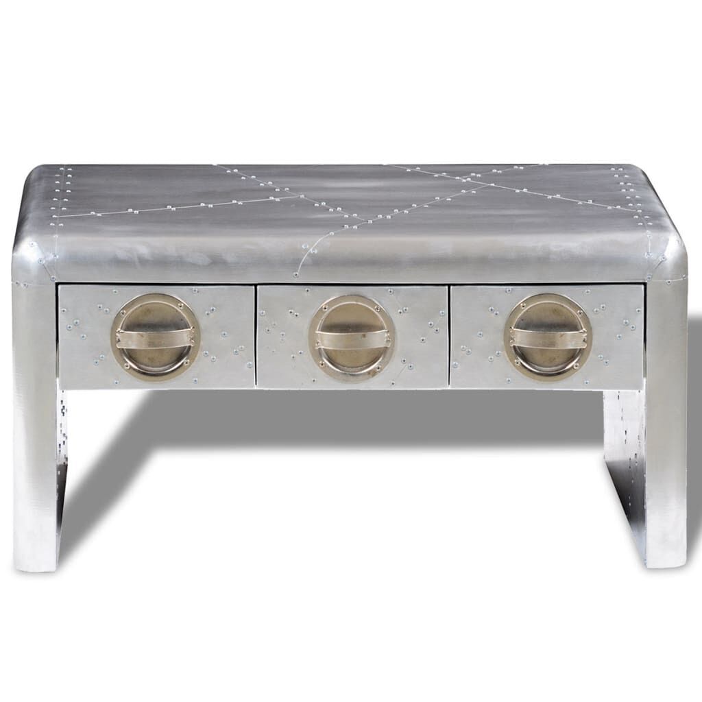 Aviator Coffee Table 3 Drawers Vintage Aircraft Airman Style Aviator Coffee Table 3 Drawers Vintage Aircraft Airman Style