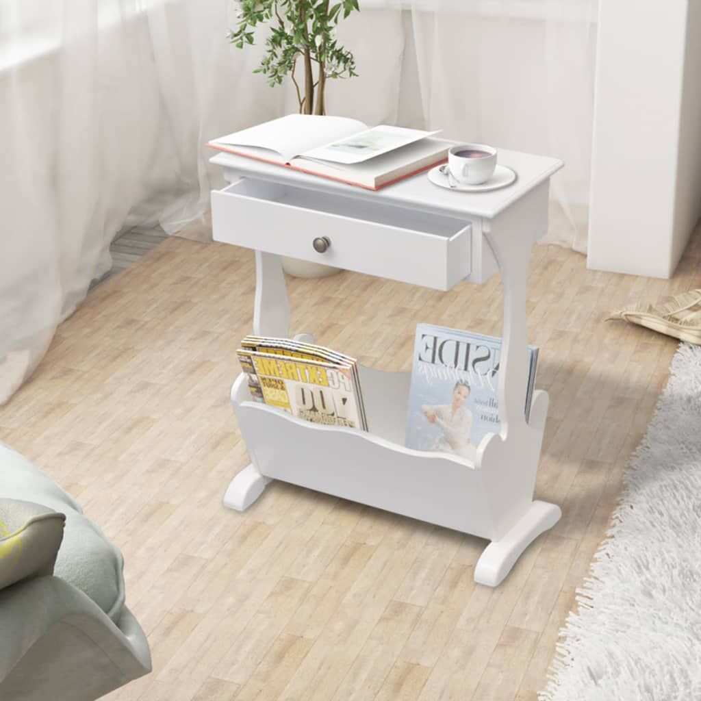 Magazine Rack "Melrose" White Magazine Rack "Melrose" White