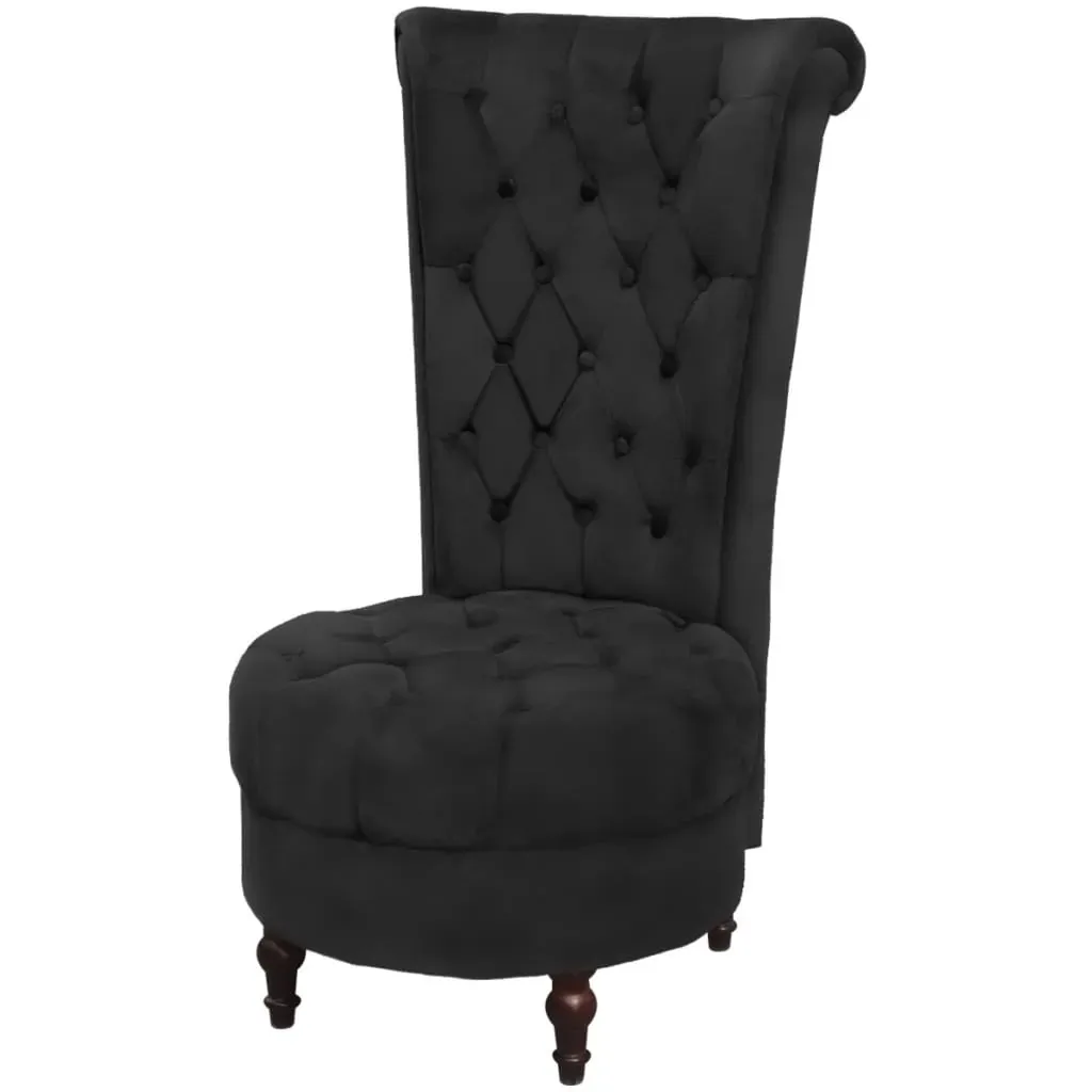High Back Sofa Chair Black Fabric High Back Sofa Chair Black Fabric
