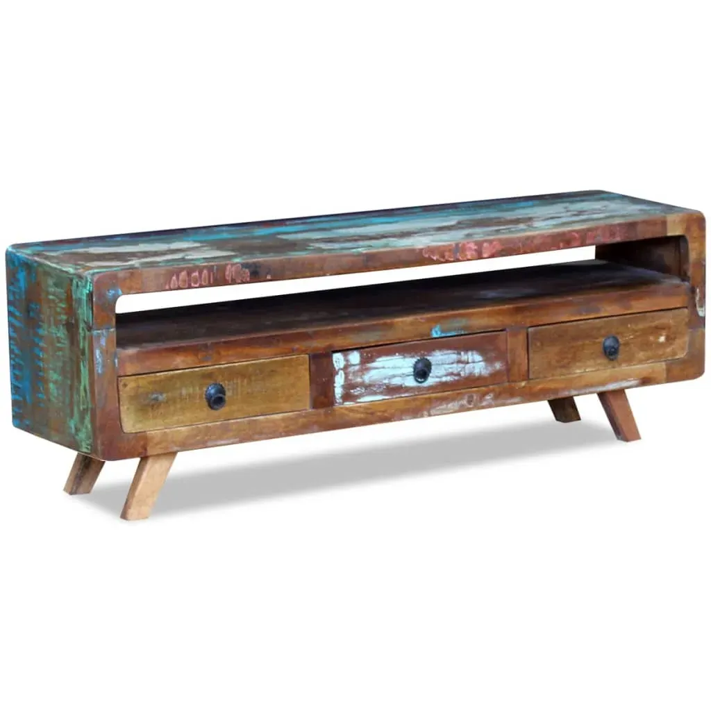 TV Cabinet with 3 Drawers Solid Reclaimed Wood TV Cabinet with 3 Drawers Solid Reclaimed Wood