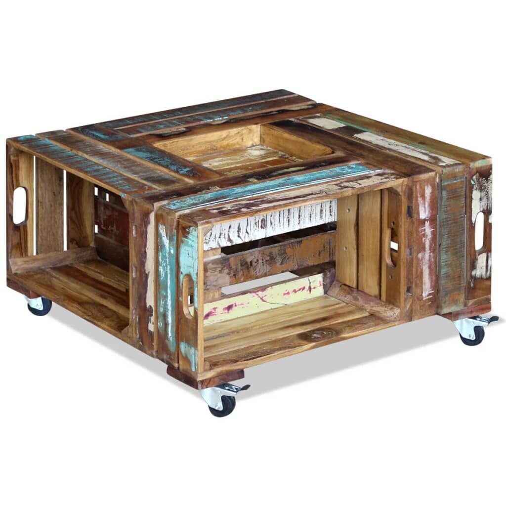 Coffee Table Solid Reclaimed Wood 70x70x35 cm Coffee Table Solid Reclaimed Wood 70x70x35 cm