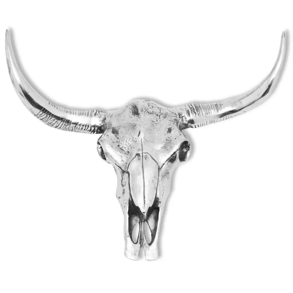 Skull Head Decoration Wall-Mounted Aluminium Silver Skull Head Decoration Wall-Mounted Aluminium Silver