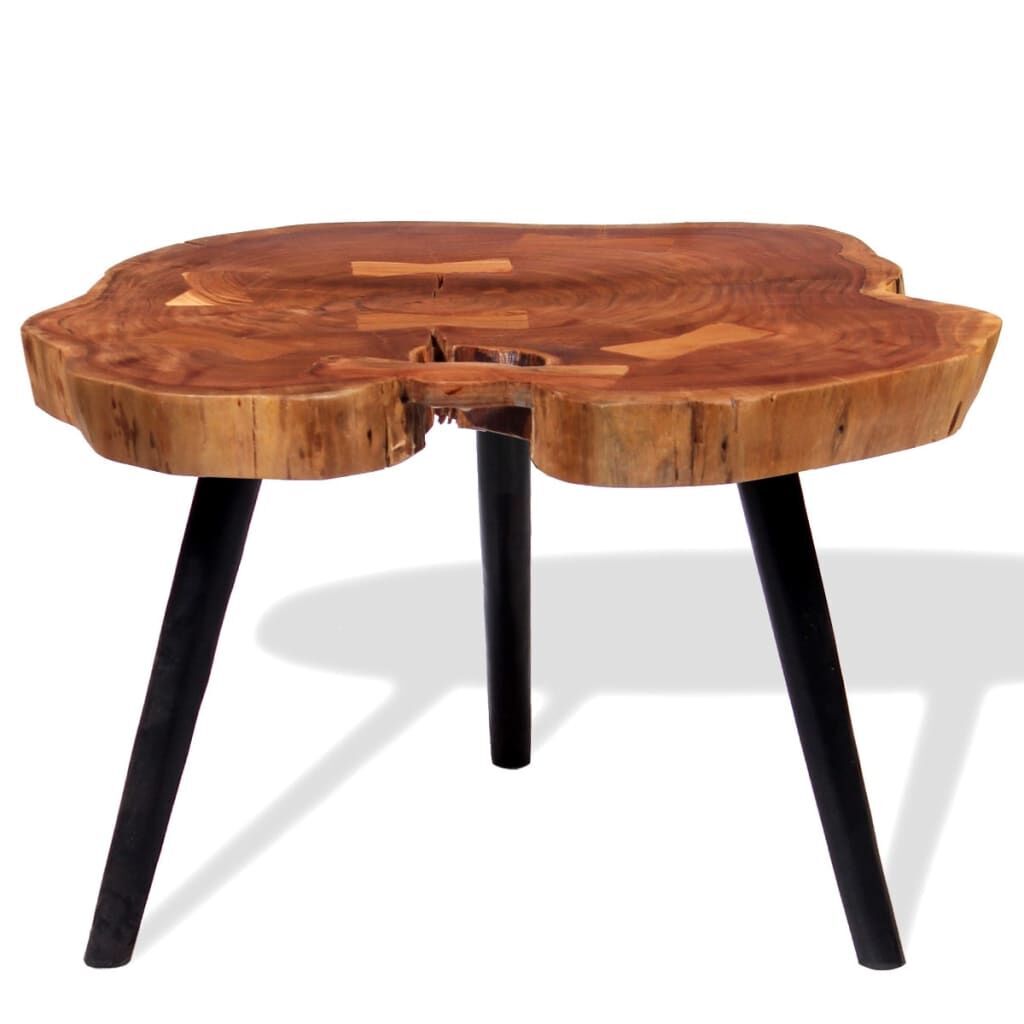 Log Coffee Table Solid Acacia Wood (55-60)x40 cm Log Coffee Table Solid Acacia Wood (55-60)x40 cm
