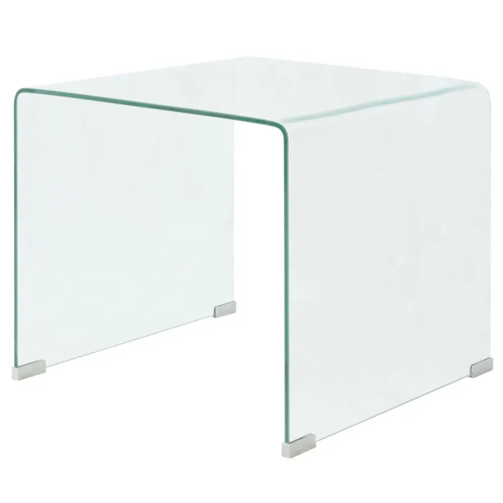 Coffee Table Tempered Glass 49.5x50x45 cm Clear Coffee Table Tempered Glass 49.5x50x45 cm Clear